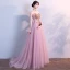 Chic / Beautiful Candy Pink Prom Dresses 2018 A-Line / Princess Glitter Rhinestone Scoop Neck Backless Sleeveless Floor-Length / Long Formal Dresses