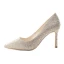 Uroczy Złote Buty Ślubne 2019 Skórzany Rhinestone 8 cm Szpilki Szpiczaste Ślub Czółenka