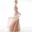Classy Pearl Pink Evening Dresses  2020 A-Line / Princess Scoop Neck Lace Flower Appliques Crystal Short Sleeve Backless Floor-Length / Long Formal Dresses