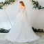 Charmant Ivoire Robe De Mariée 2020 Princesse De l'épaule Appliques En Dentelle Fleur Perle Manches Courtes Dos Nu Train De Balayage