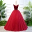 Vintage / Retro Royal Blue Quinceañera Prom Dresses 2018 Ball Gown Beading Sequins Crystal Sash Suede Scoop Neck Backless Sleeveless Floor-Length / Long