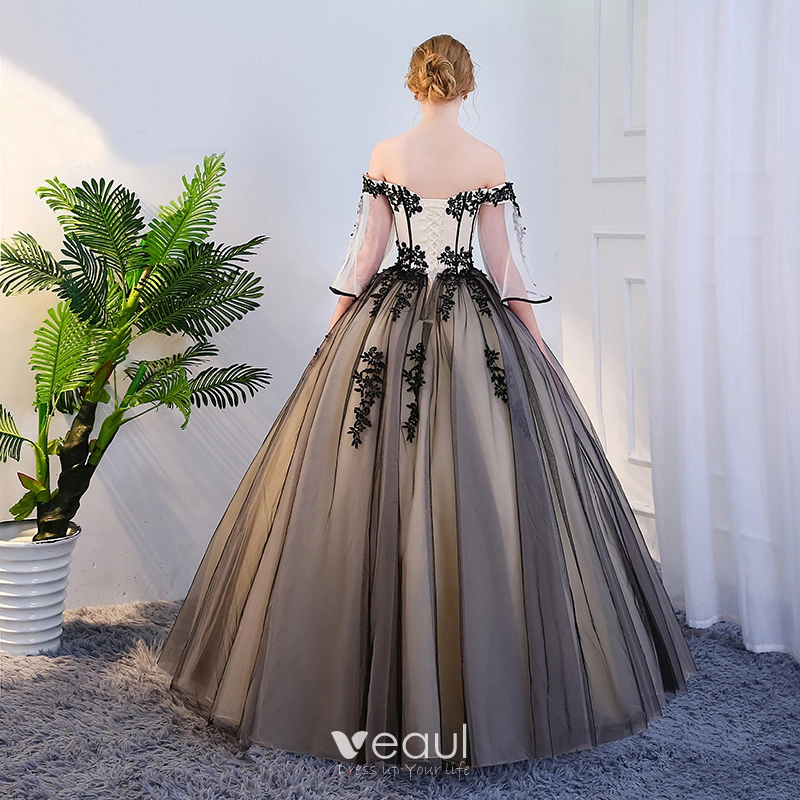 Black and gold prom hotsell dresses 2018