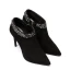 Schlicht Schwarz Freizeit Stiefel Damen 2020 Leder Wildleder 10 cm Stilettos Spitzschuh Stiefel