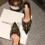Chic / Beautiful Black Gold Evening Party Womens Shoes 2020 Leather Rivet 8 cm Stiletto Heels Pointed Toe High Heels