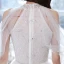 Charming Ivory Glitter Prom Dresses 2021 A-Line / Princess Scoop Neck Beading Sequins Lace Flower Short Sleeve Floor-Length / Long Formal Dresses