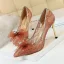 Charming Ivory Lace Wedding Shoes 2020 Bow Rhinestone 8 cm Stiletto Heels Pointed Toe Wedding Pumps
