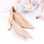 Eleganckie Ecru Przebili Buty Ślubne 2020 Z Koronki 6 cm Szpilki Szpiczaste Ślub Czółenka