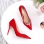 Chic / Beautiful Ivory Wedding Shoes 2020 Satin Rhinestone 10 cm Stiletto Heels Pointed Toe Wedding Pumps