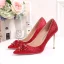 Glittrande Silver Brudskor 2020 Rhinestone Paljetter 10 cm Stilettklackar Spetsiga Bröllop Pumps