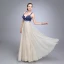 Sexy Königliches Blau Abendkleider 2020 A Linie Spaghettiträger Strass Spitze Blumen Ärmellos Rückenfreies Lange Festliche Kleider