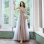 Mode Nues Robe De Bal 2020 Princesse Bretelles Spaghetti Perlage Faux Diamant Paillettes Sans Manches Dos Nu Fendue devant Longue Robe De Ceremonie