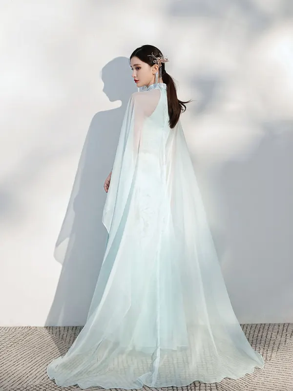 zara pleated green dress Ruched A Line Satin Mint Green Prom Dress US4 / Green main image 1