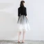Chic / Beautiful Black Homecoming Graduation Dresses 2020 A-Line / Princess V-Neck Star Sequins Bow 1/2 Sleeves Knee-Length Formal Dresses