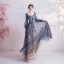 Vintage / Retro Navy Blue Prom Dresses 2020 A-Line / Princess Square Neckline Glitter Lace Flower Rhinestone Long Sleeve Backless Floor-Length / Long Formal Dresses