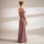 Modest / Simple Purple Evening Dresses  Prom Dresses 2021 A-Line / Princess Off-The-Shoulder Short Sleeve Backless Floor-Length / Long Evening Party Formal Dresses
