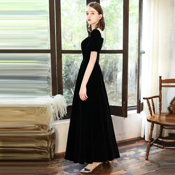 windsor black hoco dresses Black Wedding Dress with green lace 6 / Extra Sleeves main image 1