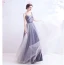 Classy Lavender Prom Dresses 2020 A-Line / Princess Square Neckline Sleeveless Backless Floor-Length / Long Formal Dresses