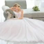 Élégant Ivoire Robe De Mariée 2018 Robe Boule En Dentelle Appliques Percé Encolure Dégagée Sans Manches Cathedral Train Mariage