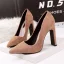 Modest / Simple Red Casual Suede Pumps 2020 10 cm Thick Heels Pointed Toe Pumps