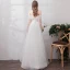 Chic / Beautiful White Prom Dresses 2022 A-Line / Princess Spaghetti Straps Short Sleeve Backless Floor-Length / Long Formal Dresses
