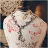 Romantisch Zilveren Nek Ketting 2017 Rhinestone Metaal Accessoires Bruidssieraden