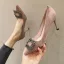 Schöne Schwarz Strass Wildleder Ball Pumps 2022 8 cm Stilettos Spitzschuh Pumps Hochhackige