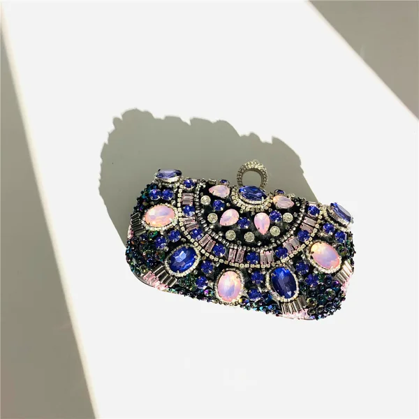 Chic / Belle Noire Faux Diamant Soirée Sacs Pour Femmes Pochettes 2022