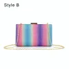 Chic / Beautiful Multi-Colors Rainbow Cocktail Party Sequins Clutch Bags 2022