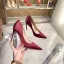Chic / Beautiful Black Office Leather Satin Pumps 2022 12 cm Stiletto Heels Pointed Toe Pumps High Heels