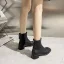 Vintage Beige Strassenmode Winter Stiefel Damen 2022 3 cm Thick Heels Low Heel Quadratische Zehe Stiefel