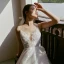 Légère Blanche En Dentelle Fleur Plage Robe De Mariée 2022 Princesse Bretelles Spaghetti Sans Manches Dos Nu Longue Mariage