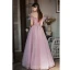 Charmant Rougissant Rose Robe De Bal 2022 Princesse De l'épaule Manches Courtes Dos Nu Perlage Faux Diamant Paillettes Longue Robe De Ceremonie