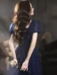 Chic / Belle Bleu Roi Glitter Perlage Paillettes Faux Diamant Robe De Bal 2022 Princesse Encolure Carrée Manches Courtes Dos Nu Longue Robe De Ceremonie