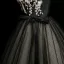 Élégant Noire Appliques Noeud Ceinture Robe De Bal 2025 Robe Boule Encolure Carrée Gonflée Manches Courtes Dos Nu Longue Robe De Ceremonie