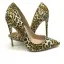 Unieke Luipaard Print Rave Club Pumps 2020 12 cm Naaldhakken / Stiletto Spitse Neus Pumps