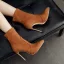 Affordable Black Casual Winter Womens Boots 2020 Suede 11 cm Stiletto Heels Pointed Toe Boots