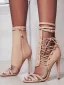 Affordable Black Casual Pierced Womens Boots 2020 12 cm Stiletto Heels Open / Peep Toe Boots