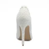 Fashion Ivory Pearl Wedding Shoes 2020 Leather Rhinestone Butterfly 10 cm Stiletto Heels Pointed Toe Wedding Pumps
