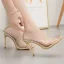 Transparent Gold Evening Party Rhinestone Pumps 2020 10 cm Stiletto Heels 10 cm / 4 inch Pointed Toe Pumps