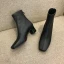 Piękne Kość Słoniowa Przypadkowy Buty Damskie 2020 Skórzany 5 cm Grubym Obcasie Kwadratowe Boots