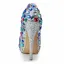 Chic / Belle Multi-Couleurs Soirée Escarpins 2020 Cuir Faux Diamant 14 cm Talons Aiguilles À Bout Rond Escarpins