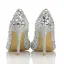 Charming Multi-Colors Crystal Wedding Shoes 2020 Leather Rhinestone 10 cm Stiletto Heels Pointed Toe Pumps