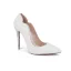 Charmant Ivoire Perle Chaussure De Mariée 2020 Cuir Faux Diamant 10 cm Talons Aiguilles À Bout Pointu Mariage Escarpins