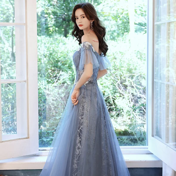 evening dresses 2021 Serene Hill Pink A-Line Luxury Evening Dresses Gowns 2021 Beaded Sleeveless For Women Wedding Party LA71239 Pink / 8 main image 1