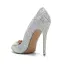 Charming Multi-Colors Crystal Wedding Shoes 2020 Leather Rhinestone 11 cm Stiletto Heels Pointed Toe Wedding Pumps