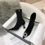 Schöne Schwarz Freizeit Stiefel Damen 2020 Strass 5 cm Stilettos Spitzschuh Stiefel