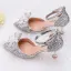Scintillantes Argenté Chaussure De Mariée 2020 Cristal Faux Diamant Paillettes Bride Cheville 6 cm Talons Aiguilles À Bout Pointu Mariage Talons Hauts