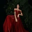 Chic / Belle Bordeaux Robe De Soirée 2020 Princesse Encolure Dégagée Faux Diamant Sans Manches Dos Nu Longue Robe De Ceremonie