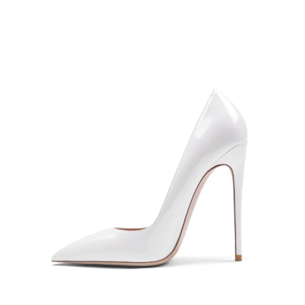 Fine Elfenben Kontor OL Pumps 2020 10 cm Stiletthæler Spisse Pumps
