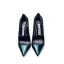 Schlicht Dunkelgrün OL Büro Pumps 2020 Lackleder 12 cm Stilettos Spitzschuh Pumps